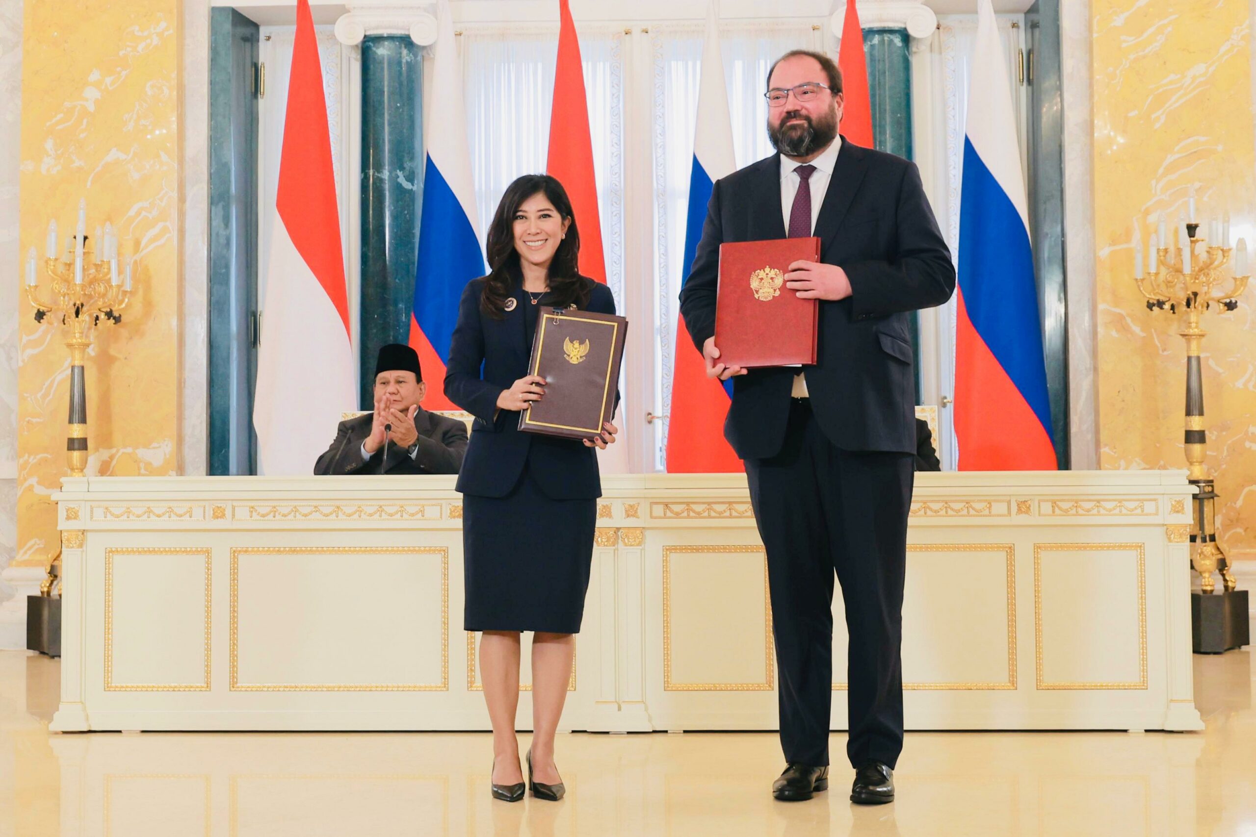 Menkomdigi  Meutya Hafid Tandatangani Kerja Sama Digital Strategis bersama Rusia